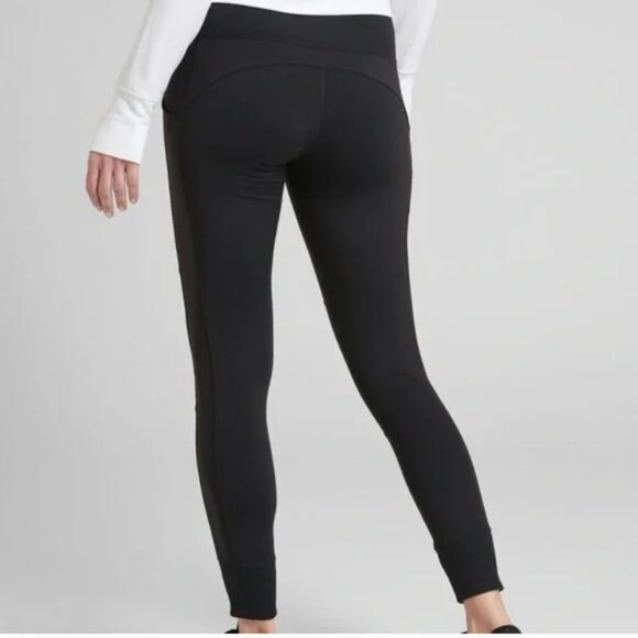 Athleta Leggings Women’s Black Excursion Hybrid Tight Joggers - SMALL - Picture 1 of 10